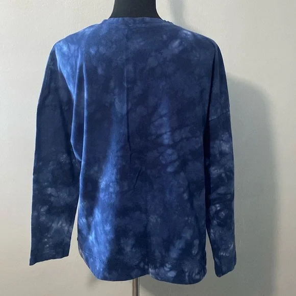 Time and Tru Tie Dye Women’s Top 100% Cotton Shades of Blue Sz M 8/10 - Picture 6 of 7